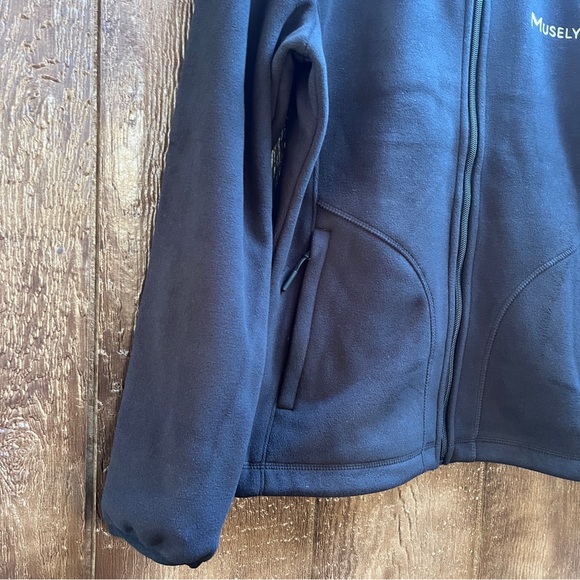 NEW Musely Black Fleece Zip-up Jacket Size Large - Picture 7 of 9